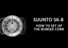 다이빙 나침반 가이드 SUUNTO SK-8 사용법, 번지줄 매는법