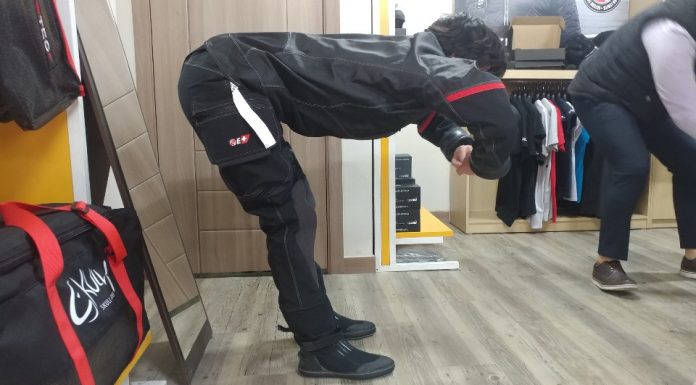 산티드라이슈트 부츠 발사이즈 선택하기와 예시(해외직구 시 신발사이즈 비교)