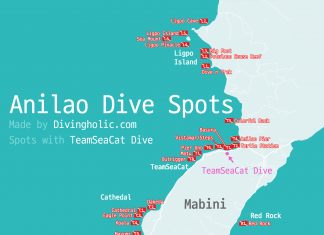 필리핀 마닐라와 가까운 아닐라오의 스쿠버 & 프리 다이빙 포인트(Spots)
