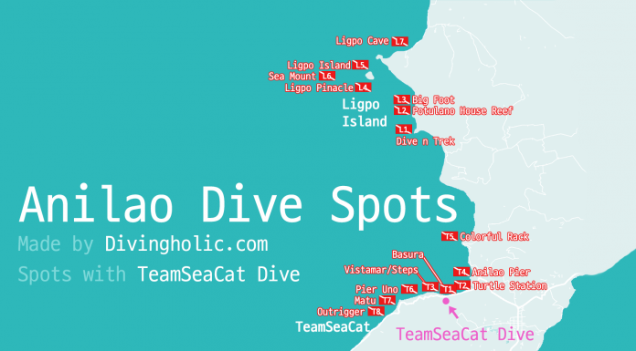 필리핀 마닐라와 가까운 아닐라오의 스쿠버 & 프리 다이빙 포인트(Spots)