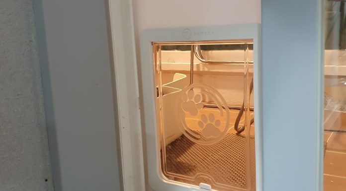 초간편 베란다 애완동물 펫도어 달아주기