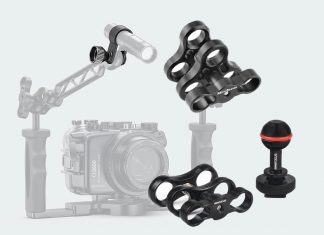 수중 카메라 클램프와 볼조인트, 트레이 마운트 악세서리 부속품들 종류 (스쿠버다이빙 용)