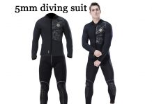 다이빙슈트 5mm 웻슈트 제품 소개 (투피스 상의 지퍼달린 스쿠버 웻슈트 추천)