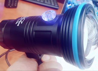 수중 비디오라이트 위파인 XA M8000 구매 언박싱 후기