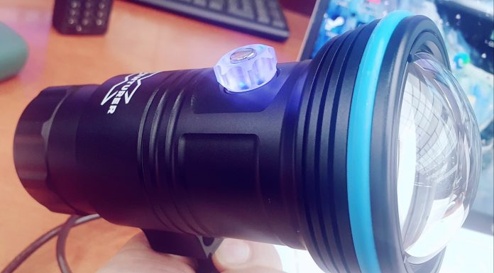 수중 비디오라이트 위파인 XA M8000 구매 언박싱 후기