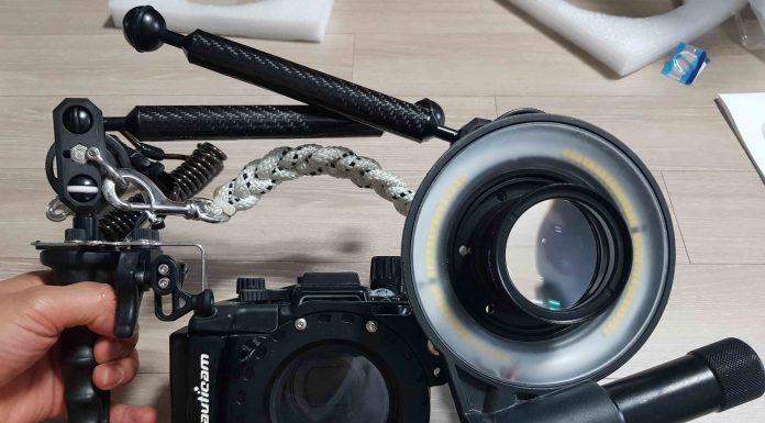 수중 마크로 촬영과 일반 촬영을 동시에할수 있는 스윙어댑터후기