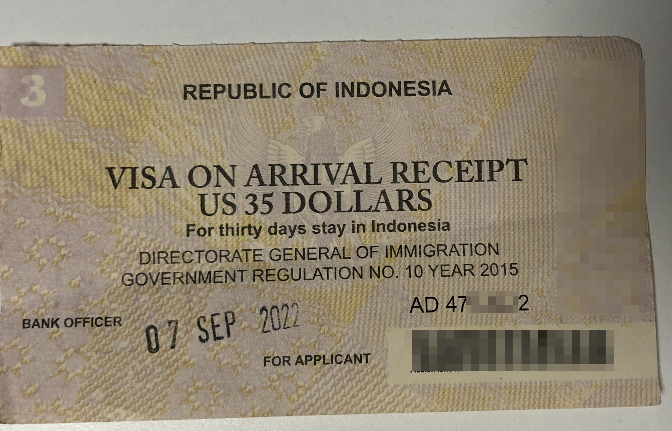 인도네시아 Traveller Visa