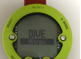 순토 줍노보 다이브컴퓨터 나이트록스 값 설정 방법 (산소비율 바꾸기와 최대수심)