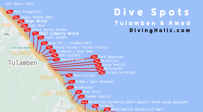 뚤람벤, 아메드 다이빙 사이트 스팟과 환경 소개 (인도네시아 발리 본섬 스쿠버다이빙 포인트)