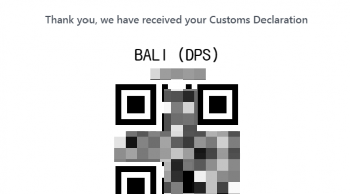인도네시아 인터넷 전자 세관신고 QR코드 받는 방법 (ECD) 발리, 자카르타 공항